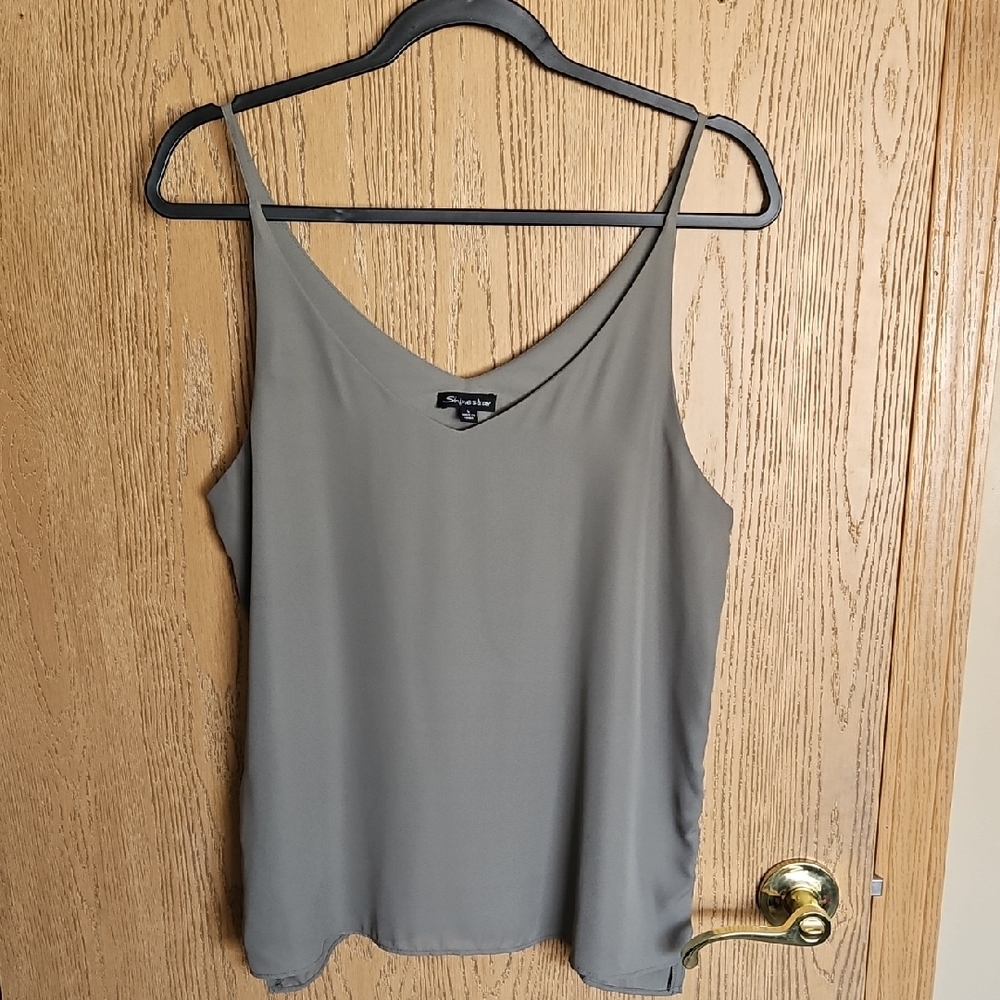 Shinestar Green Sleeveless Camisole Top